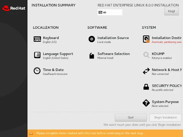 09-red-hat-enterprise-linux-8-installation-summary RHEL 8 Minimal Install Summary 3