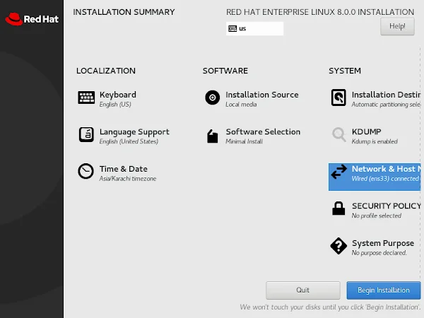 14-red-hat-enterprise-linux-8-installation-summary RHEL 8 Minimal Install Summary 5