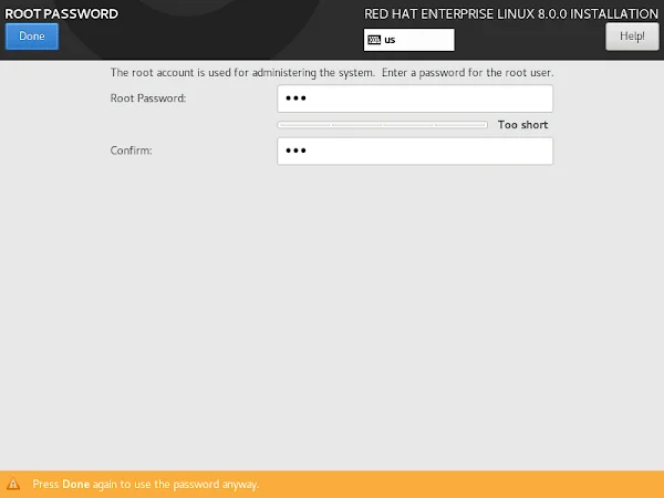 16-red-hat-enterprise-linux-8-set-root-password RHEL 8 root Password