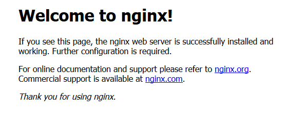 Halaman Default Nginx