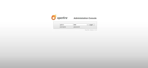 08-openfire-xmpp-login Openfire Login