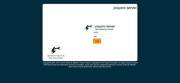 Payara Server Login