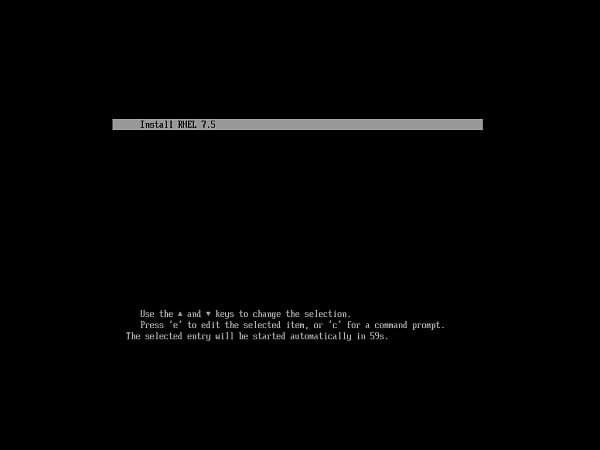 PXE Boot Menu (UEFI)