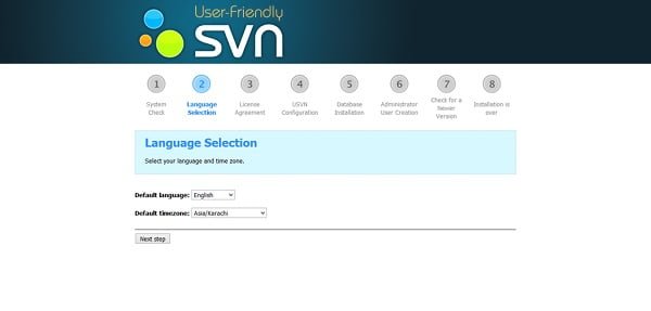 USVN Language Selection