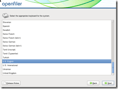 Openfiler Installation 2