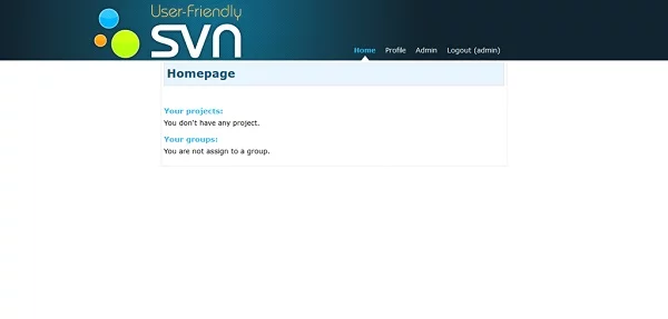 User Friendly SVN Homepage