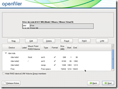 Openfiler Installation 6