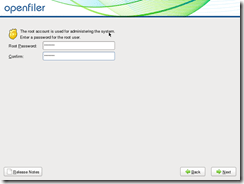 Openfiler Installation 10