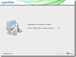 Openfiler Installation 14