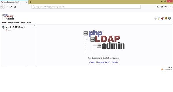 phpLDAPadmin Admin Console