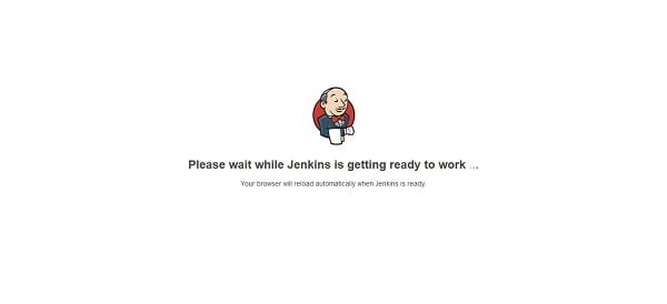 Loading Jenkins Dashboard