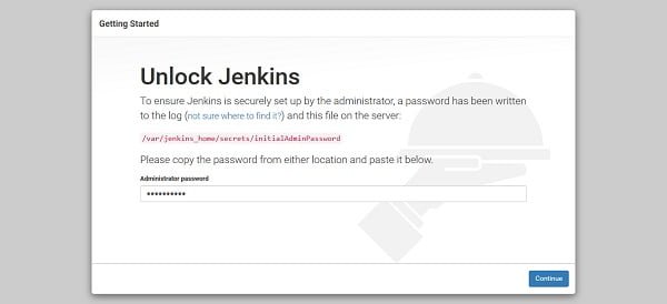 Run Jenkins in Docker - Unlock