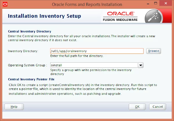 FMW Installation Inventory Setup