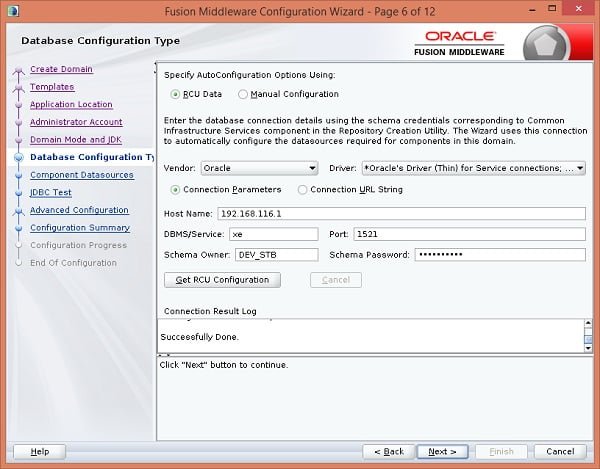 FMW - Database Configuration