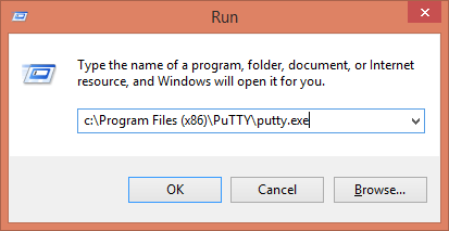 Run PuTTY