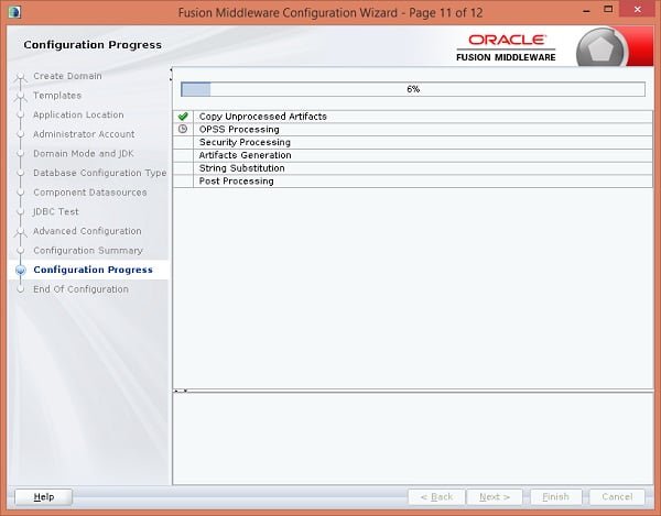 FMW Configuration Progress 1