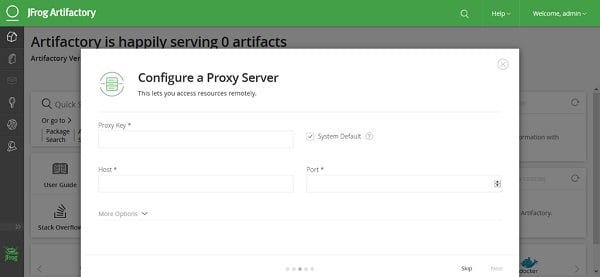 JFrog Artifactory - Configure a Proxy Server