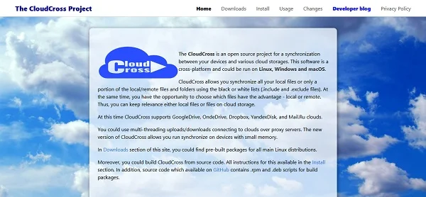 06-top-google-drive-linux-client-cloudcross CloudCross - Google Drive Linux Client