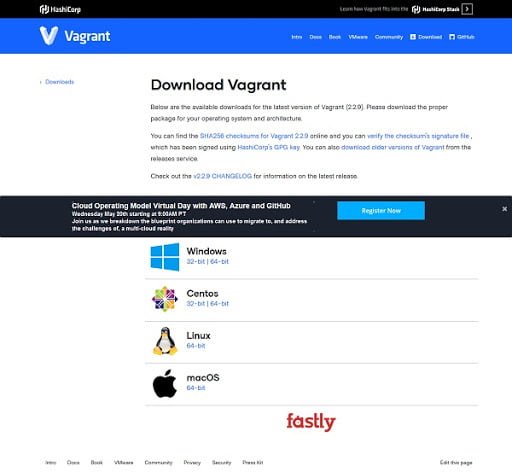 Vagrant Downloads