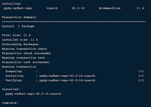 Configure Postgres Yum Repository