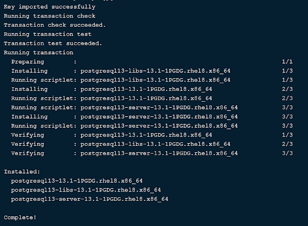 Install PostgreSQL on CentOS 8