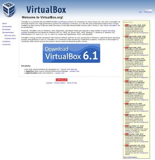 Oracle VirtualBox Downloads