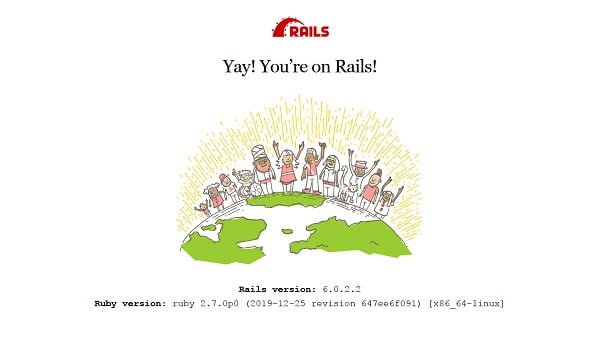 Ruby on Rails Default Webpage