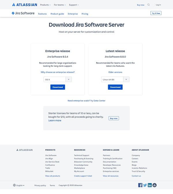 Download Jira Software Server