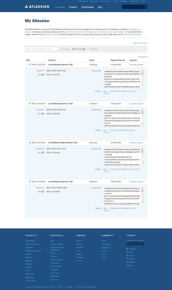 Jira 30 Days Trial License