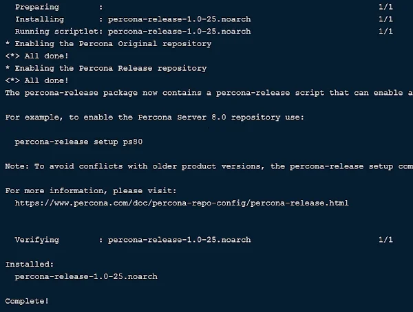 01-install-percona-yum-repository Installing Percona Yum Repository
