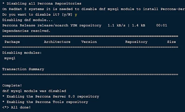 02-percona-release-setup-ps80 Enable Percona Server 8 Yum Repo
