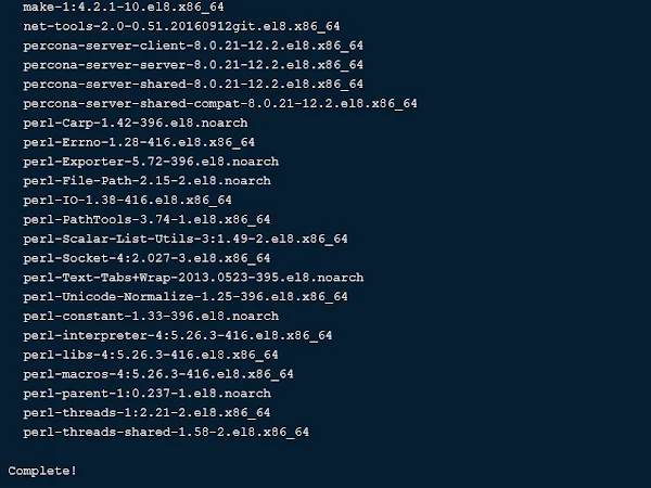 03-dnf-install-percona-server-linux Install Percona Server on CentOS 8