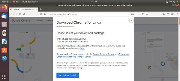 Download Google Chrome for Linux