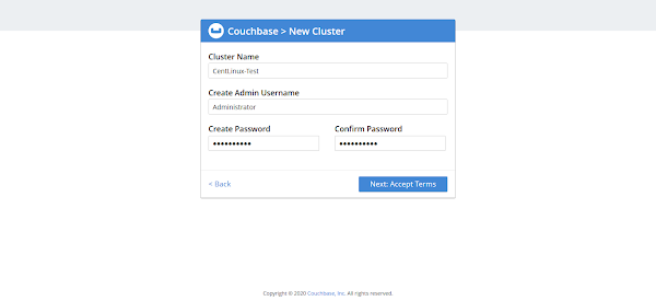 Couchbase - Setup New Cluster