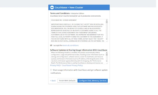 Couchbase - Terms and Conditions