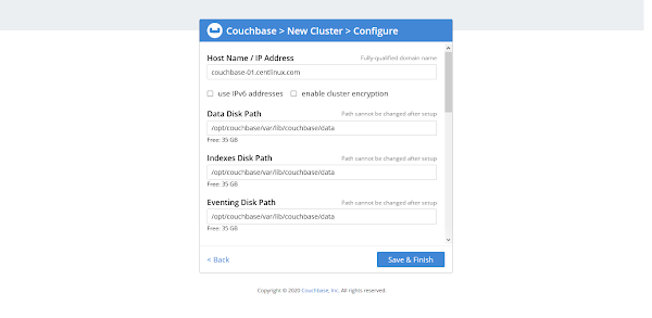 Configure Couchbase Cluster