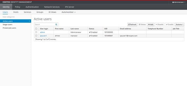 FreeIPA Active Users