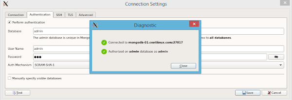 Robo 3T - Test Settings