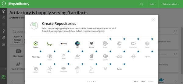 Jfrog Artifactory - Create Repositories