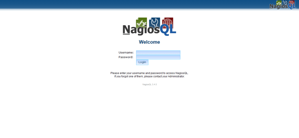 NagiosQL Login