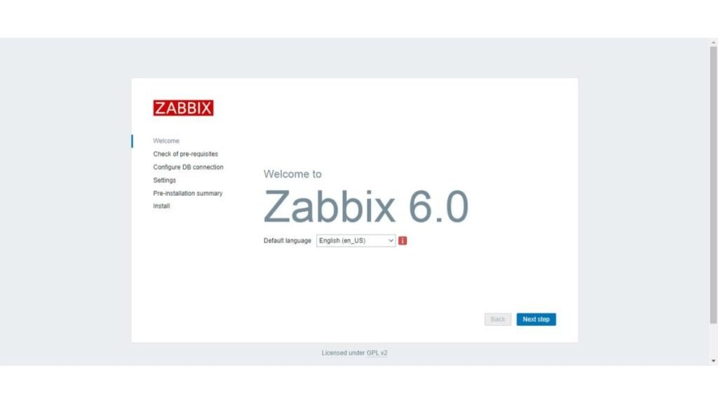 Zabbix Dashboard Welcome