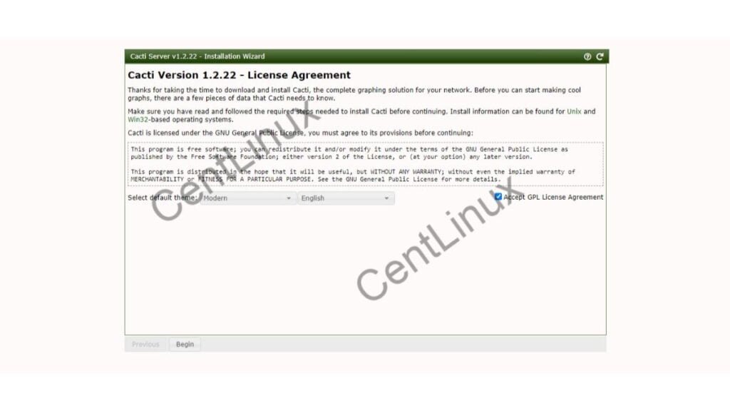 Cacti Monitor License Agreement