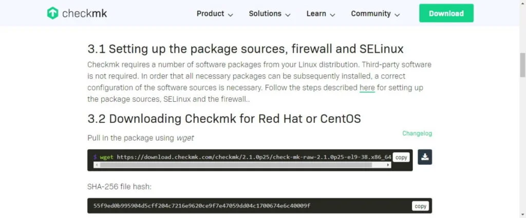 How to install Checkmk on Rocky Linux 9 4 Checkmk Download Command