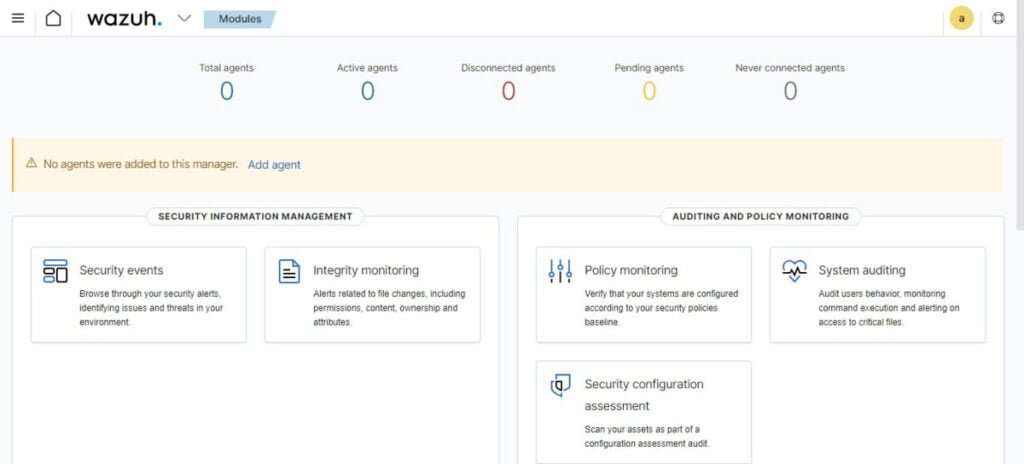 Wazuh Dashboard 1