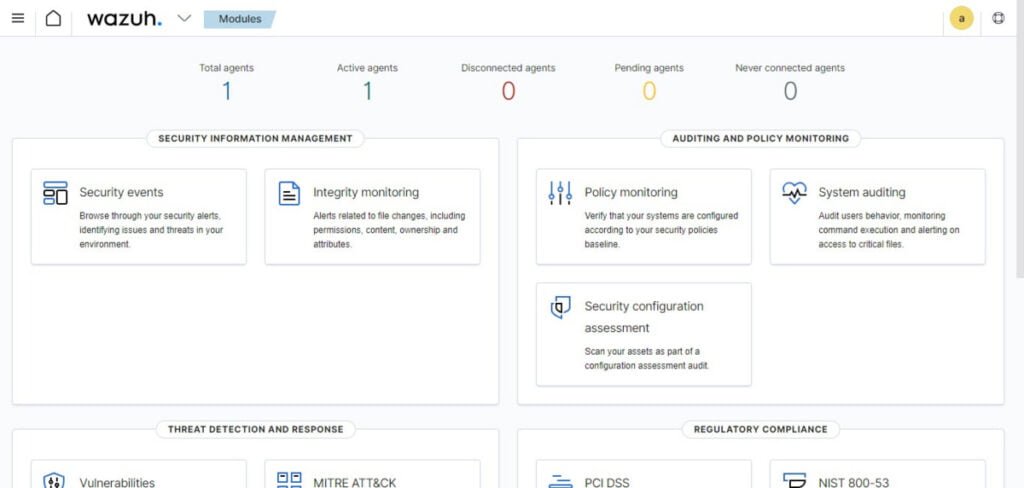 Wazuh Dashboard 2