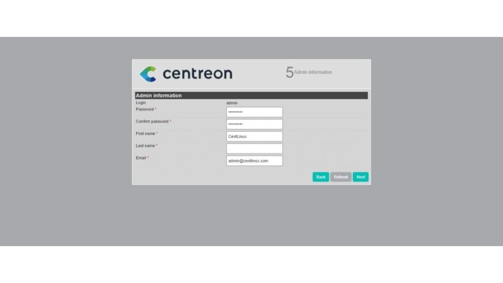 Centreon - Admin Information