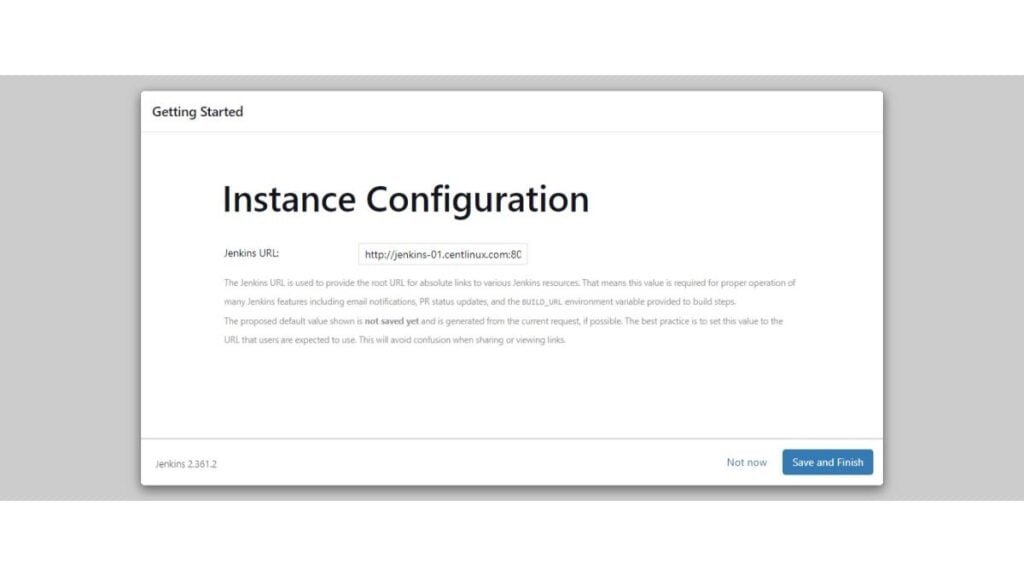 Jenkins Instance Configuration