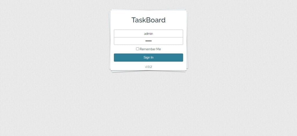 Taskboard Login