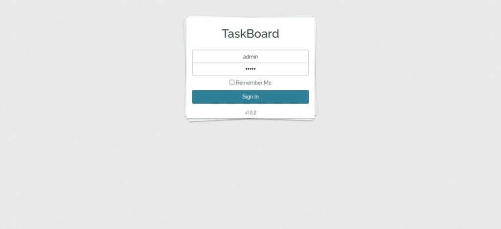 Taskboard Login