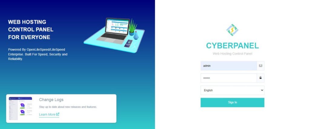 CyberPanel Login